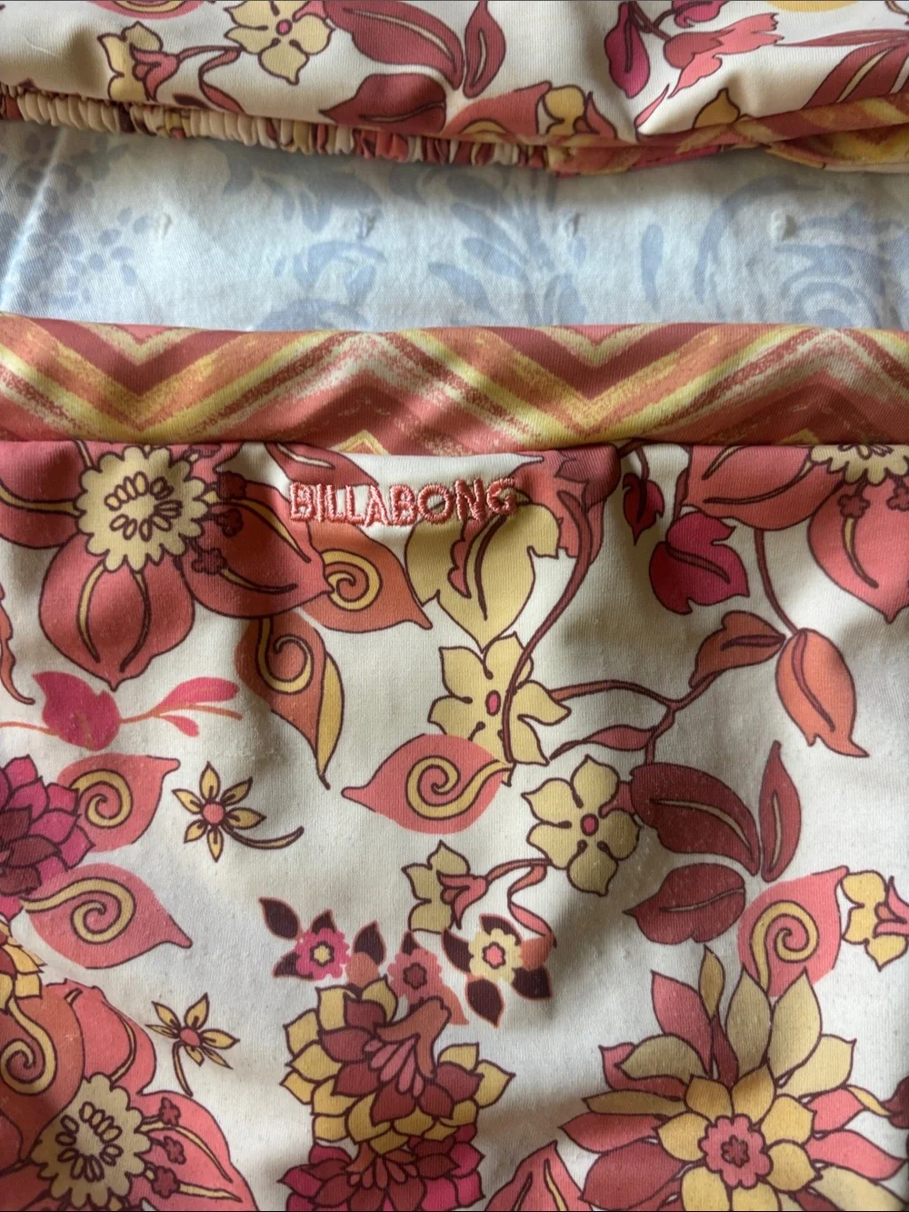 Floral Pink & Yellow girls  Bikini Set